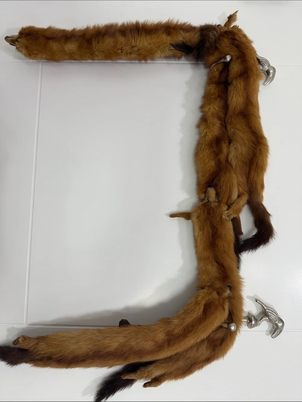 Vintage Brown stone Martin Fur Stole Wrap